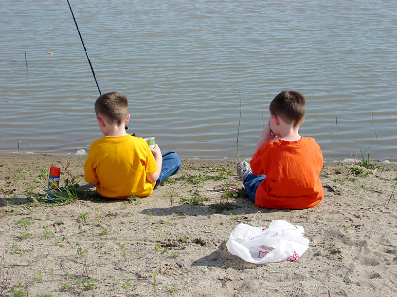 Jacob and Andrew fishing (292.40 KB)