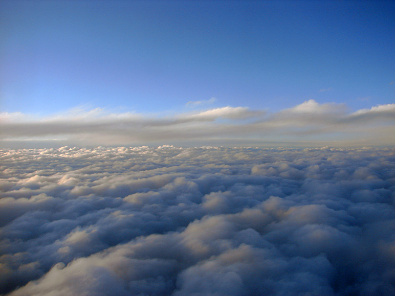 Clouds, taken from many thousand feet (141.89 KB)