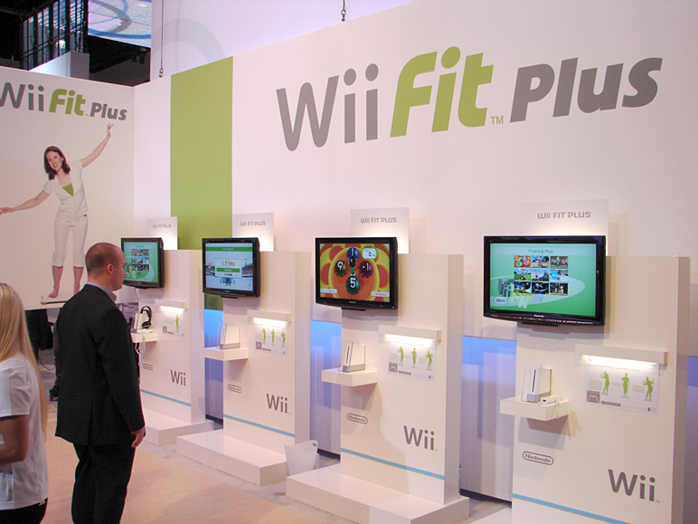 The Wii Fit Plus display at Nintendo's booth (163.63 KB)