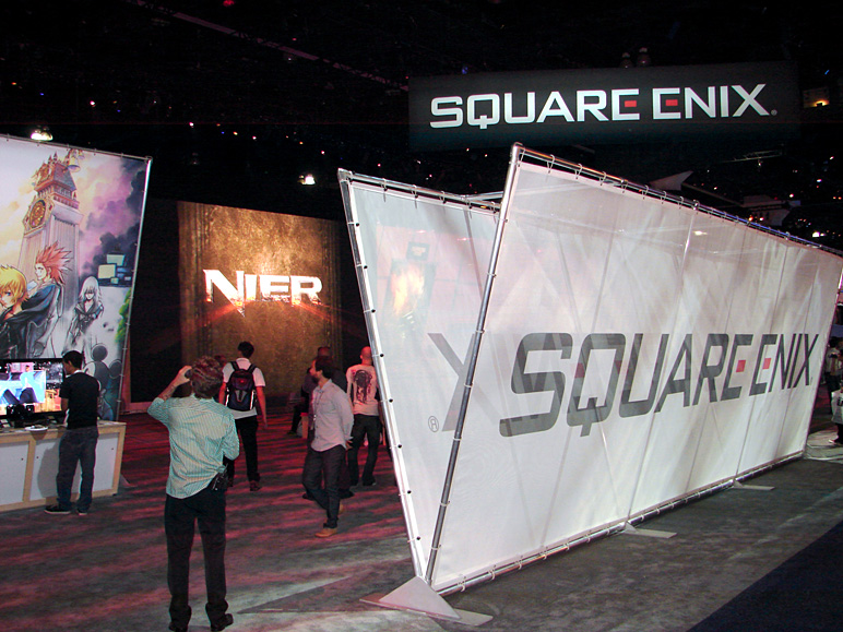Square Enix's booth had a nice video screen (227.04 KB)