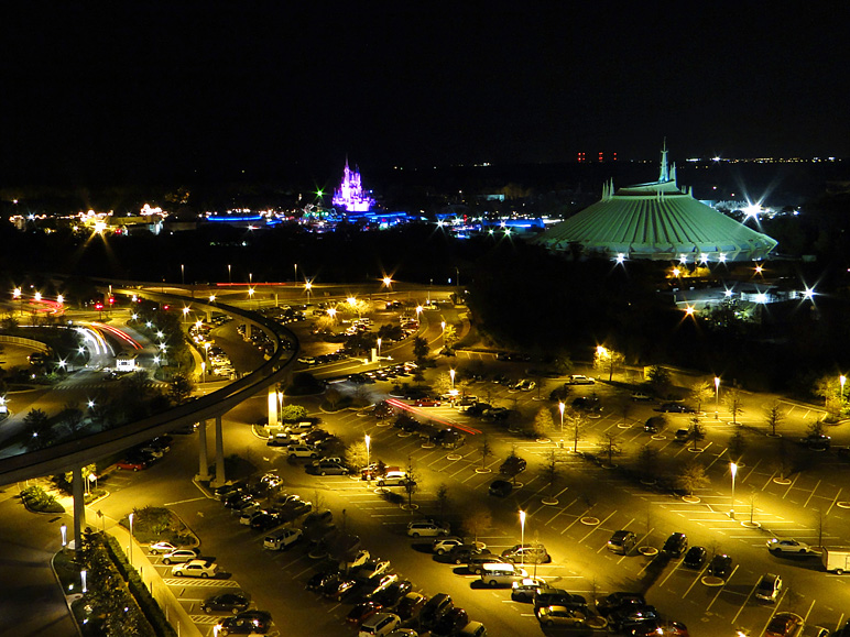Magic Kingdom viewed from the Top of the World Lounge at Bay Lake Tower (240.82 KB)