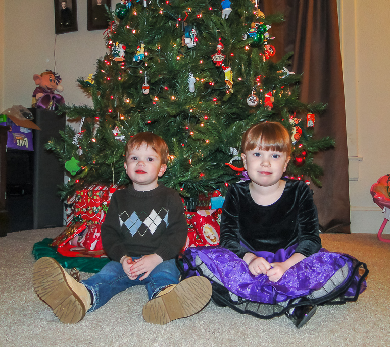 Lucas and Katelyn looked pretty cute, so I posed them in front of the tree. (404.43 KB)
