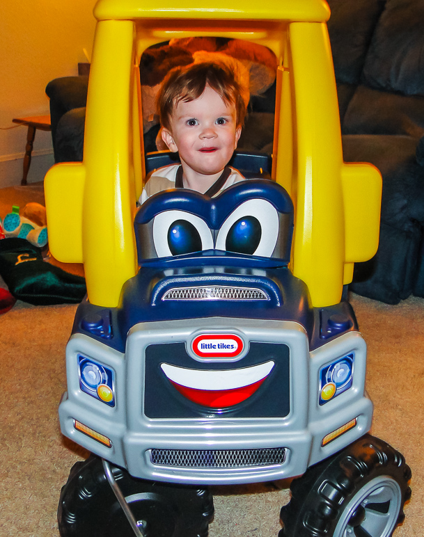 I think Luke was pretty excited by his new truck. (300.13 KB)