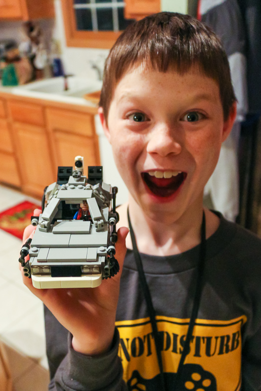 Andrew got his DeLorean put together (202.51 KB)