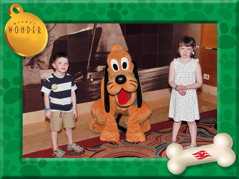 They also got their picture taken with Pluto. (266.83 KB)