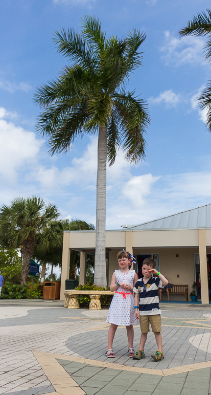Katelyn and Lucas out in front of the turtle farm. (220.70 KB)