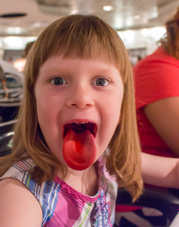 The cherries made Kate's tongue red. (230.88 KB)