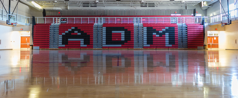 An empty ADM High School gym. (178.21 KB)