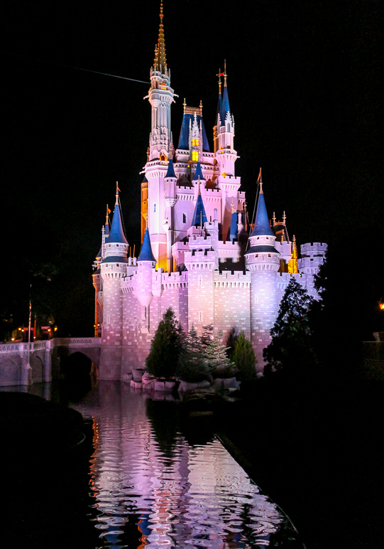 Nighttime photo of Cinderella's Castle (216.87 KB)