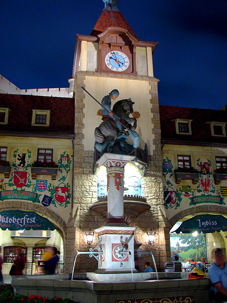 Fountain within the Germany Pavilion at Epcot (113.42 KB)