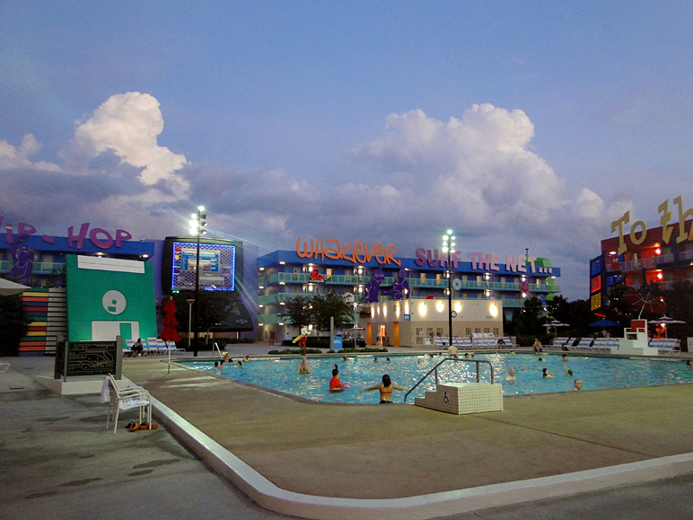 One of the pools at Pop Century (205.94 KB)