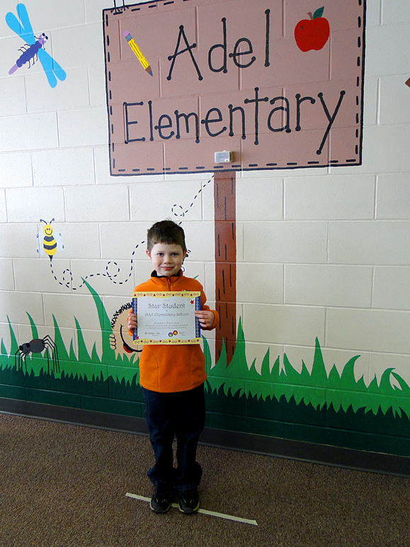 Andrew with his Star Student Certificate (228.32 KB)