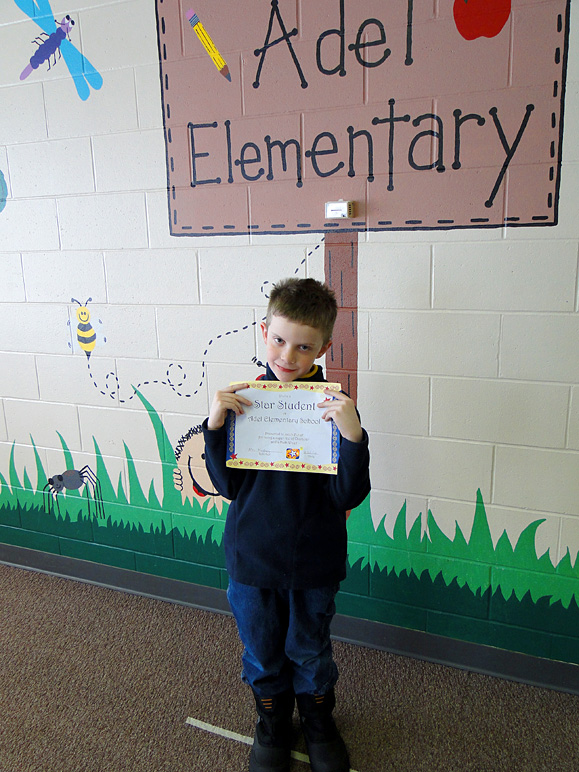 Jacob with his Star Student Certificate (230.33 KB)