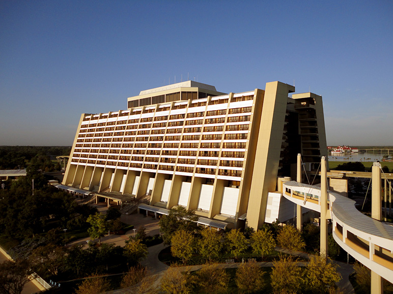 This was our view of the Contemporary Resort (234.39 KB)