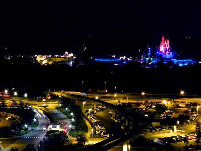 The parking lot and Magic Kingdom (204.59 KB)