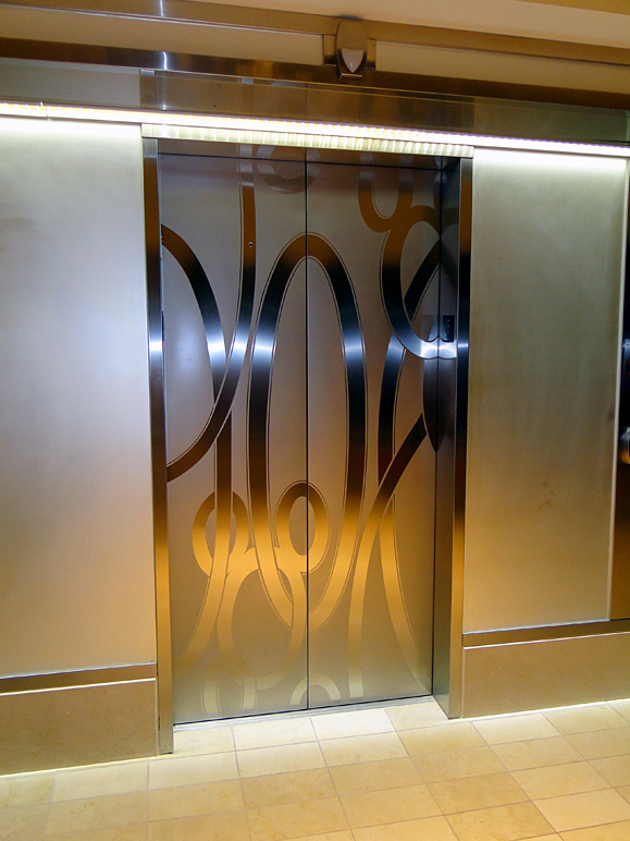 Even the elevator doors have hidden Mickeys! (174.66 KB)