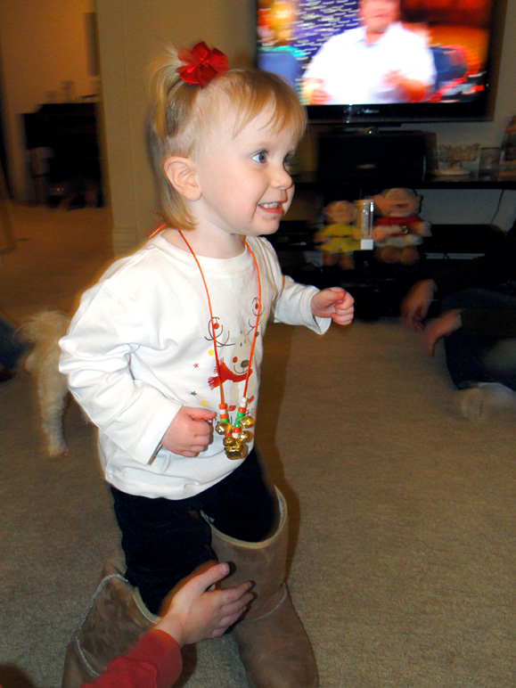 Katelyn decided to try out Jenni's boots. (185.08 KB)