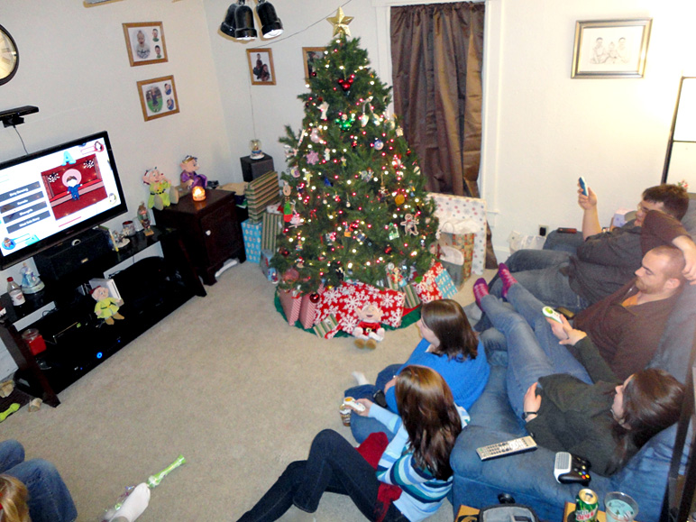 Here's everybody playing Scene It on the Xbox 360 (236.98 KB)