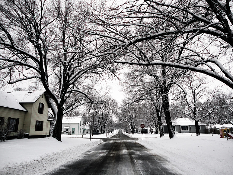 Fresh snow on my street (334.98 KB)