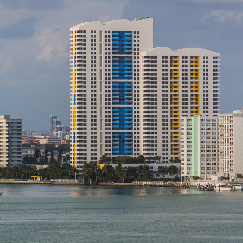 These two towers stood out on the skyline.  The colors were very vibrant. (363.42 KB)