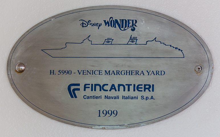 I found this little plate on a wall on one of the upper decks. (186.06 KB)