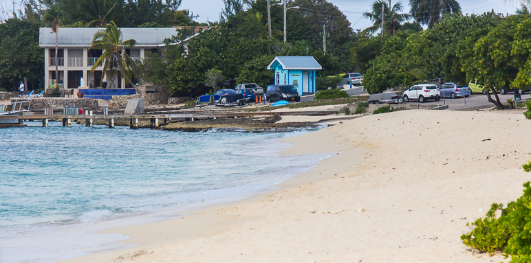 Learned while there: Grand Cayman law forbids private ownership of beaches.  They're 100% public. (232.08 KB)