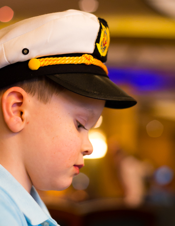 Lucas with his captain's hat. (181.23 KB)