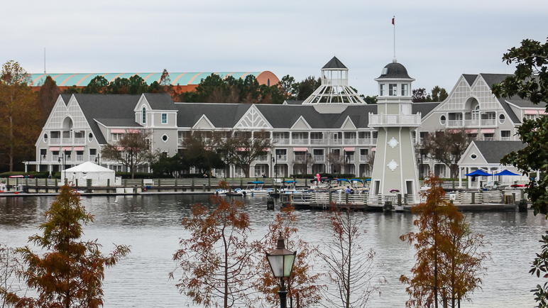 Looking across the water to the Yacht Club Resort (239.10 KB)