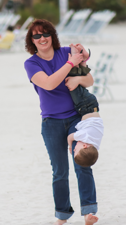 He latched onto Anna's leg and wouldn't let go (110.13 KB)