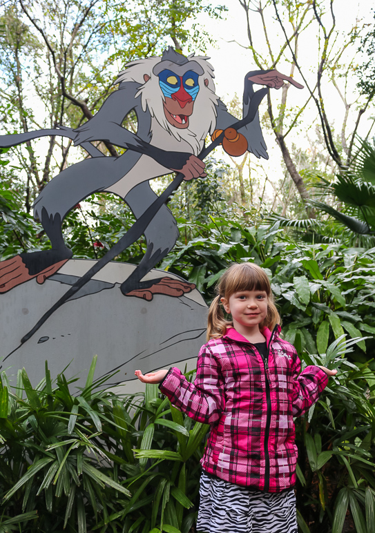 Rafiki pointing Katelyn down a path. (386.61 KB)