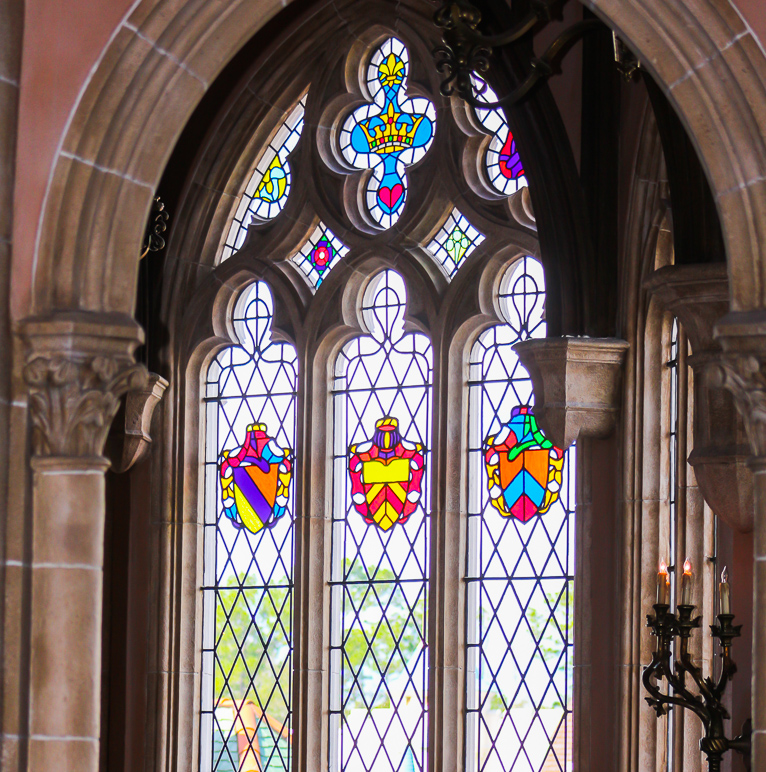 The stained glass of Cinderella's Castle as seen from inside (459.26 KB)